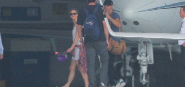 Chris Martin takes off on a holiday in a private jet with Jennifer Lawrence