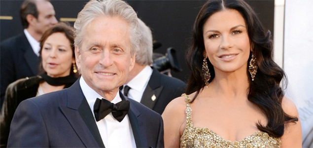 Michael Douglas believes he really lucked out marrying actress Catherine Zeta Jones