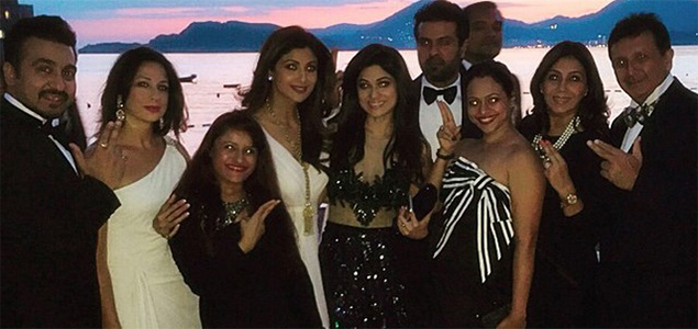Shilpa Shetty gets Bond themed surprise party from husband Raj Kundra on 40th birthday
