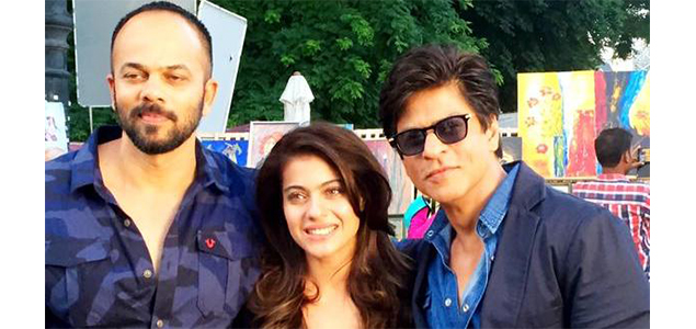 Shah Rukh Khan shares picture of him with Kajol and Rohit Shetty from Dilwale sets