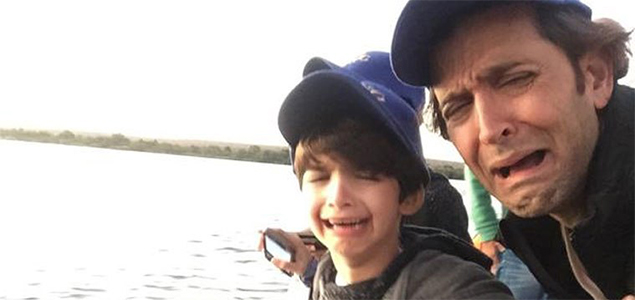 Hrithik Roshan takes his sons Hrehaan and Hridaan crocodile hunting in Africa