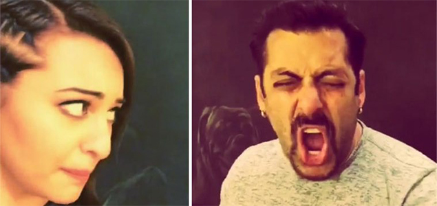 Salman Khan, Sonakshi Sinha recreate the magic of Karan Arjun in new Dubsmash video