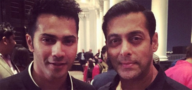 Salman Khan pays a surprise set visit to Varun Dhawan and the cast of Dishoom