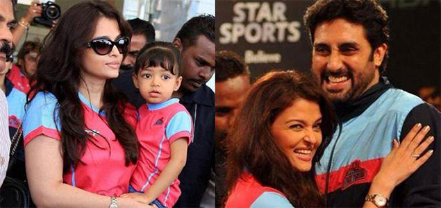 Abhhishek Bachchans daughter Aaradhya supports his kabaddi team with hi fives