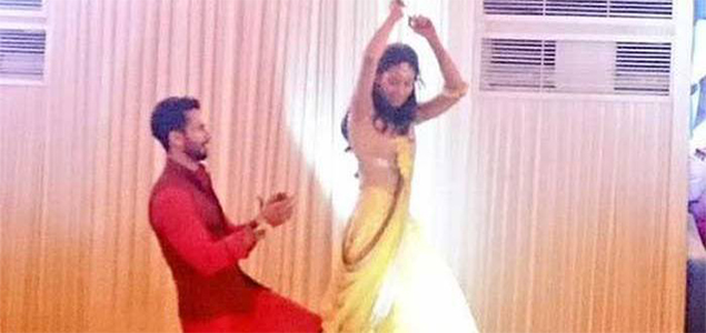 Shahid Kapoor and Mira Rajput match dance steps at their sangeet ceremony