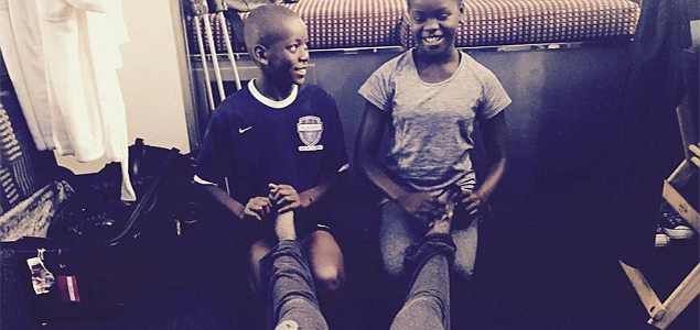 Madonna receives criticism after posting image of her adopted black children rubbing her feet