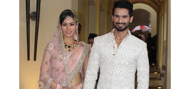 Shahid Kapoor and Mira Rajput make their first public appearance as a newlywed couple