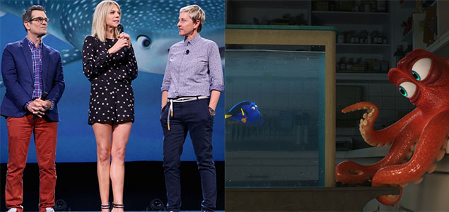 Ellen DeGeneres unveils first preview of Finding Dory at the D23 Expo in L.A.