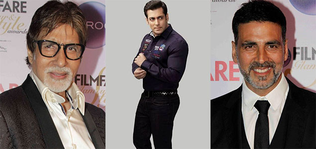 Amitabh Bachchan, Salman Khan, Akshay Kumar among worlds 10 highest earning actors