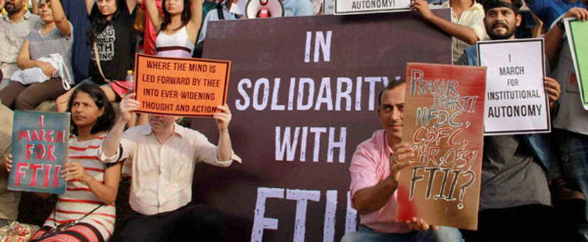 B Town condemns FTII student arrests