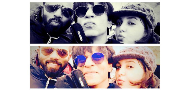 SRK, Rohit, Farah take selfie pouting