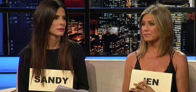 Jennifer Aniston, Sandra Bullock and their partners go out on a double date