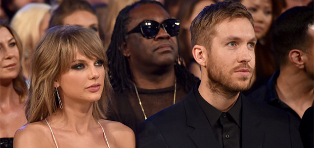 Taylor Swift living with Calvin Harris