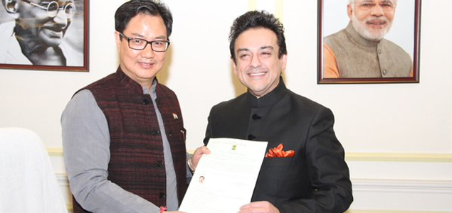 Singer Adnan Sami receives Indian citizenship certificate