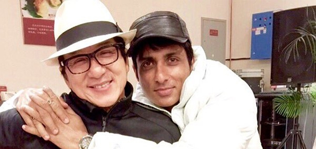 Jackie Chan gifts jacket to Sonu Sood