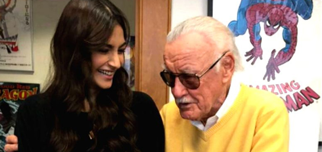 Sonam Kapoor meets Stan Lee in Hollywood