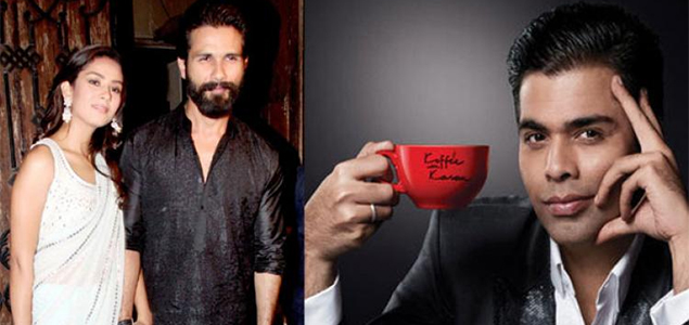 Shahid Kapoor, Mira Rajput to appear on Koffee with Karan