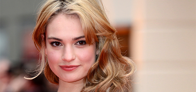 Lily James uses Moroccan oil for hair