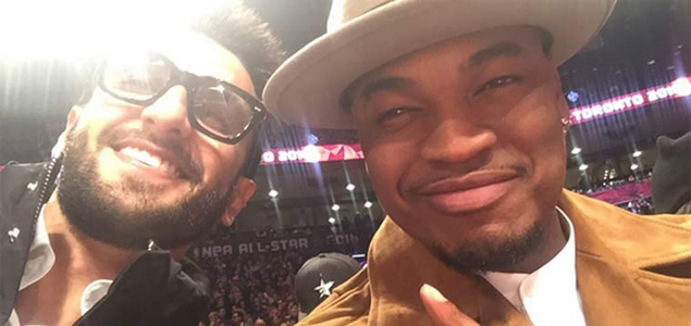 Ranveer meets Ludacris at NBA All Star game