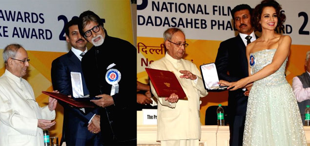 Big B, Kangana win top honours at 63rd National Film Awards