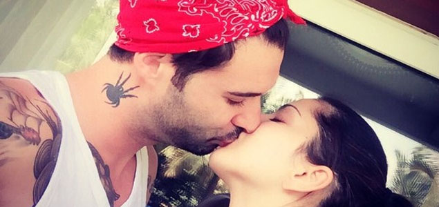 Sunny Leone kisses husband on camera