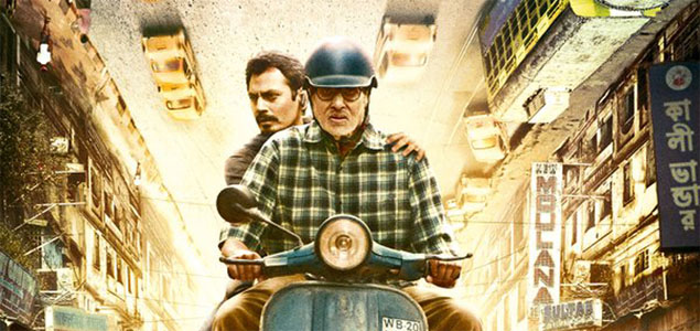 Big B, Nawazuddin ride scooter in TE3N poster