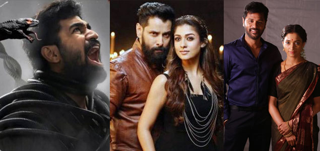 Auraa Cinemas sign Irumugan, Saithan and Devi(L)