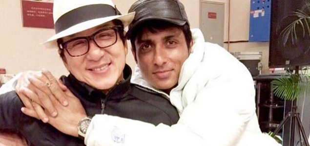 Jackie Chan goes Tunak tunak tun with Sonu Sood 