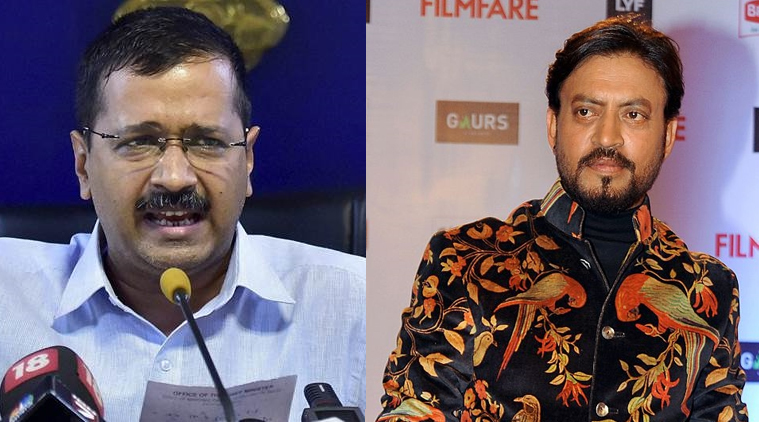 Irrfan meets Arvind Kejriwal as aam aadmi