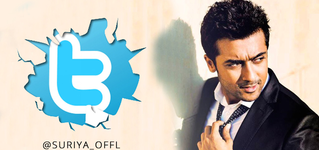 Suriya reaches 1 million followers in Twitter