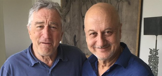 Anupam Kher meets Robert De Niro in New York