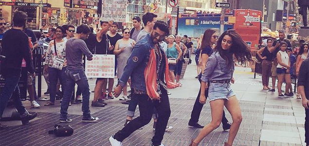 Arjun, Shraddha dance Bollywood style in New York