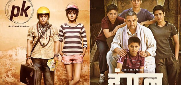 Aamirs Dangal beats his PK as highest Hindi grosser