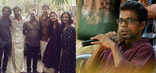 Sameer Thahir with Dhanush and Amala Paul