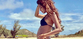 Lisa Haydon pregnant, flaunts baby bump in bikini