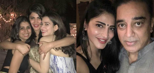 Shruti celebrates her birthday with father and friends