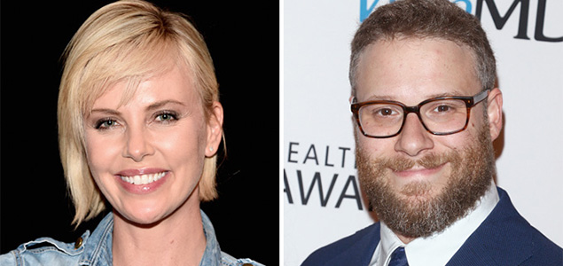 Charlize Theron, Seth Rogen in Flarsky