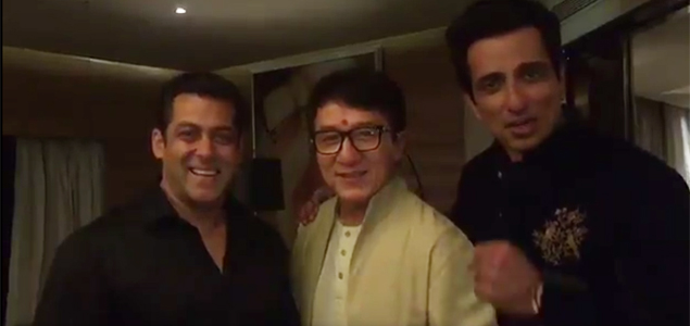 Salman, Sonus bhai bhai moment with Jackie Chan