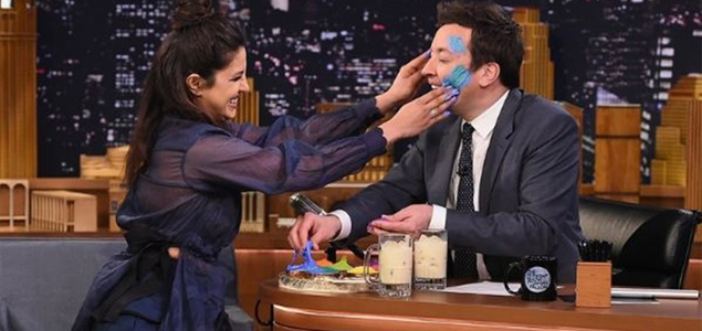 Priyanka Chopra celebrates Holi with Jimmy Fallon