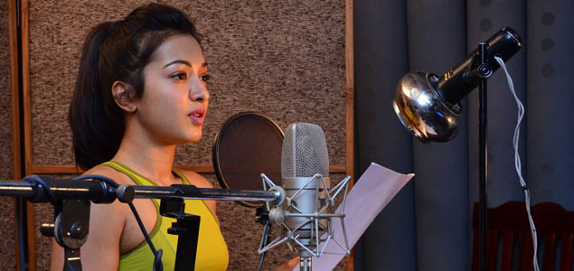 Catherine Tresa dubs in her own voice