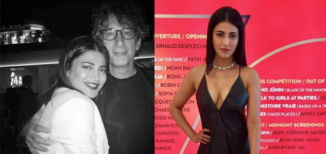 Shruti Haasan graces the Cannes red carpet for Neil Gaiman