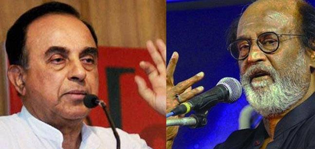 Subramanian Swami takes a dig at Rajinikanth