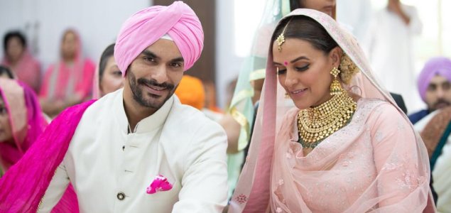 Neha Dhupia gets hitched to Angad Bedi    