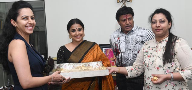 NTR's Family Warm Welcome to Vidya Balan