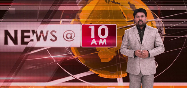 Dileep as news reader